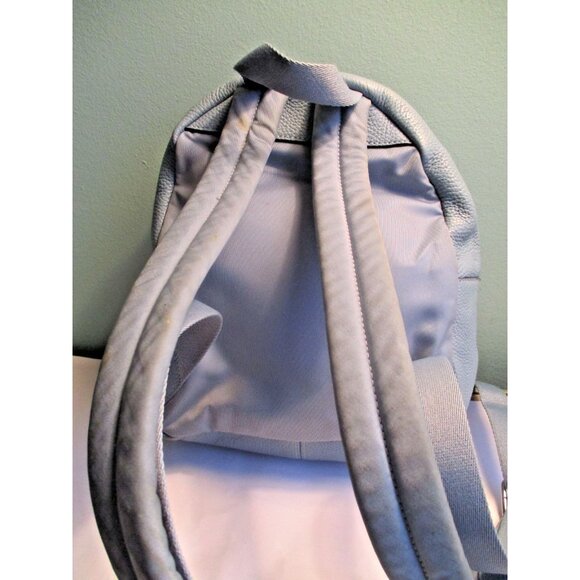 *Coach Pebbled Leather Light Blue Mini Backpack With Adjustable Straps Top Zip main image 4